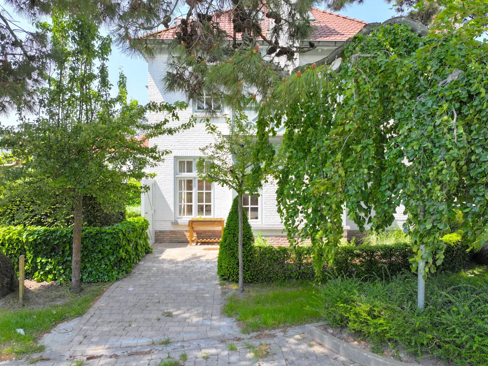 Giardino della villa di vacanza a Knokke
