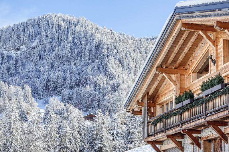 Chalet de luxe près de Megève avec terrasse et vue sur la montagne